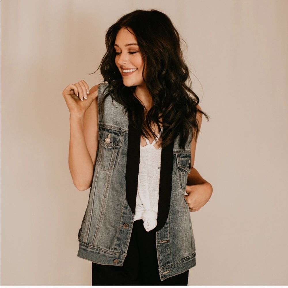Denim boutique vest